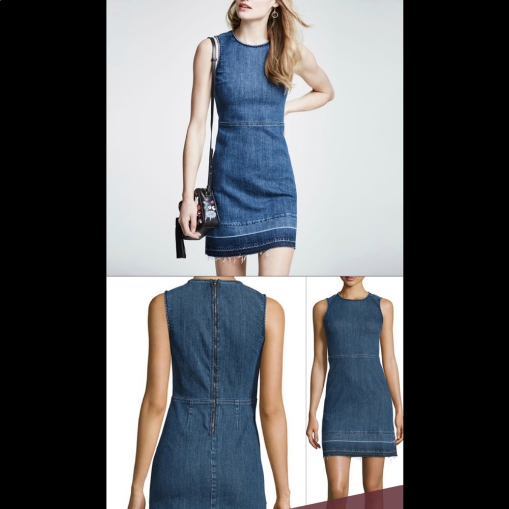 Theory Denim Dress with Released Hem